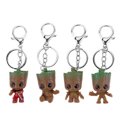 

4pcs Guardians Man Figures Brinquedos Keychain Key Bag Pendants