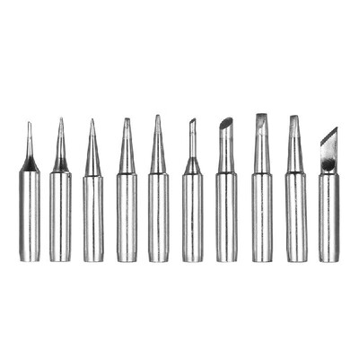 

10PCS Soldering Iron Tips Replacement Solder Tip Lead-free Screwdriver Iron Tip 900M-T for Hakko 936 907 Soldering Rework Station