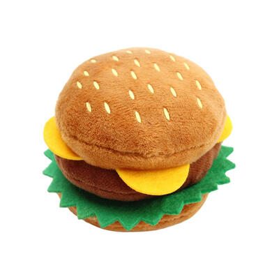 

Cute Pet Plush Simulation Snack Squeak Sound Toy Interactive Playing Toys