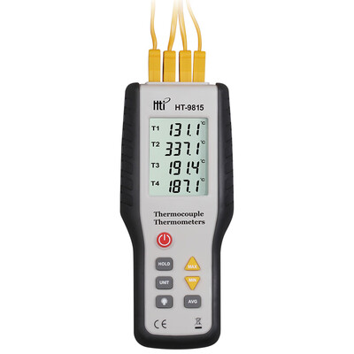 

Thermocouple Thermometer 4 Channel K Type Digital Display Thermometer -200-1372°C Temperature Meter
