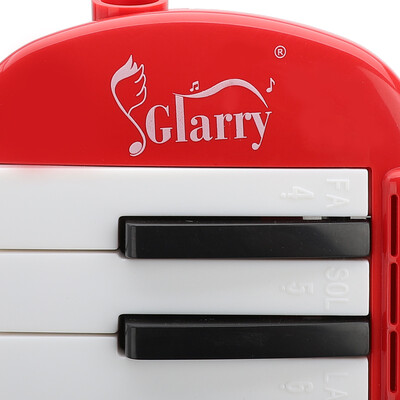 

37 Keys Melodica Instrument w Mouthpiece Air Piano Keyboard Hose Bag Cloth Red