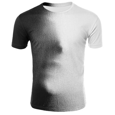 

Toponeto Mens Summer 3D Print Round Neck Slim Fit Short Sleeve Top Shirt Blouse