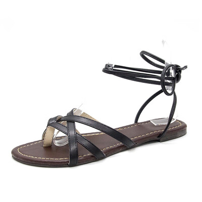

YI XIE Korean version 2019 summer new European station flat shoes strap sandals female hot explosion models spot 7443