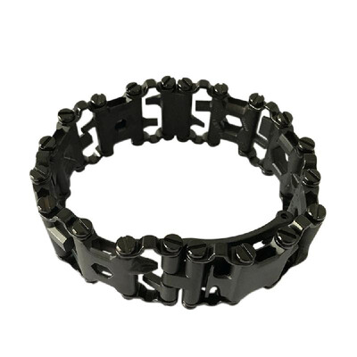 

Multifunction Wearable Handchain Stainless Steel Bracelet Adjustable Wild Survival Kit