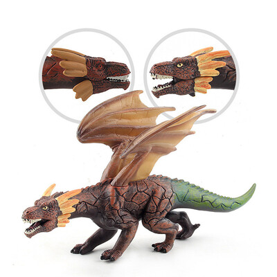 

Siaonvr Fiery Dragons Toy Figure Realistic Dinosaur Model Kids Birthday Gift Toys