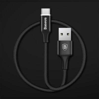 

Baseus USB 2A Fast Charge Type-C Data Charging Cable With Indicator Light For Huawei Xiaomi-2m