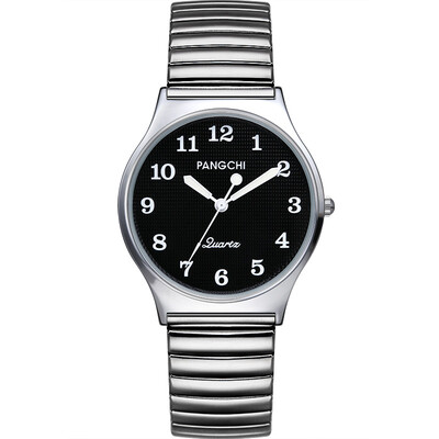 

Spring elastic belt elderly watch womens ultra-thin large digital waterproof middle-aged watch lady mother quartz watch