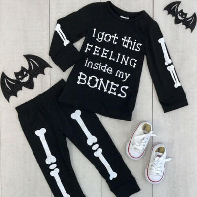 

Halloween Baby Toddler Boys Girls Clothes Set T-shirt Pants Legging Outfit US