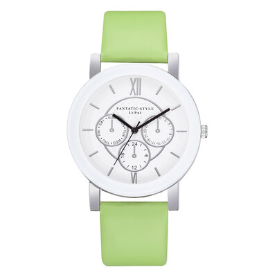

High Quality Watches Women Simple Scale Dial Ladies Quartz Wristwatch Featured Clock Leather Strap Business Zegarki Damskie