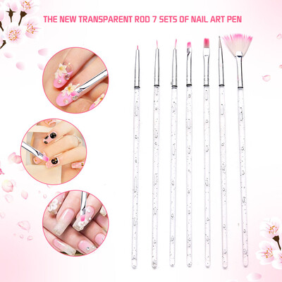 

〖Follure〗7PC Nail Art UV Gel Polish Design Dot Painting Detailing Pen Brushes Tool Set