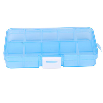 

〖Follure〗Plastic 10 Slots Adjustable Jewelry Storage Box Case Craft Organizer Bead BU