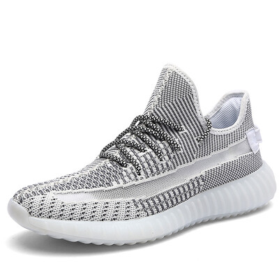 

Flying woven sports shoes trend mens shoes breathable casual travel shoes wear