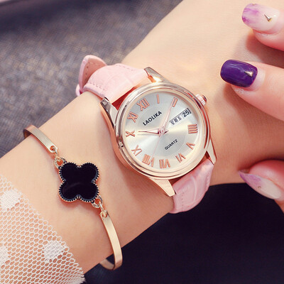 

Fashion casual Roman female strap calendar week waterproof female student Joker watches female Korean version of simple quartz wat