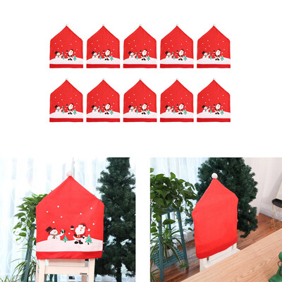 

〖Follure〗10Pcs Non-woven Chair Cover Stool Set Christmas Decoration