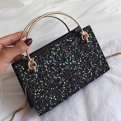 

2019 new Korean version of womens bag French minority bag foreign temperament feeling single shoulder oblique satchel chain bag