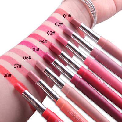 

Lip Liner Long Lasting MISS ROSE 2 in 1 Lip Liner Pen Waterproof Colorful Silk Smooth Lipstick Pen Pencil Stretch Lip Brush Tool L
