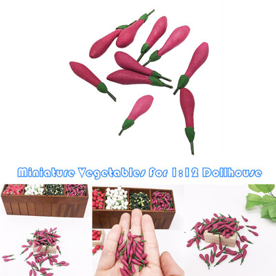 

Siaonvr 10Pcs 112 Dollhouse Miniature Vegetable Eggplant Kitchen Dining Model Play Toy