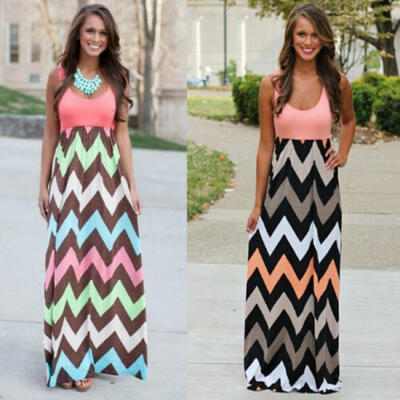 

Women Boho Maxi Evening Party Cocktail Dress Summer Long Beach Dress Sundress