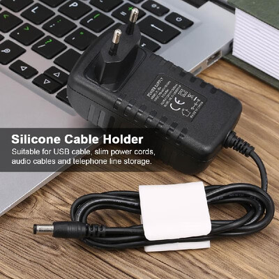 

CC-922 4pcs Cable Holder Charging Cable Organizer Cable Winder Earphone Wireclip Charging Cable Holder Wire Fixer Silicone Holder