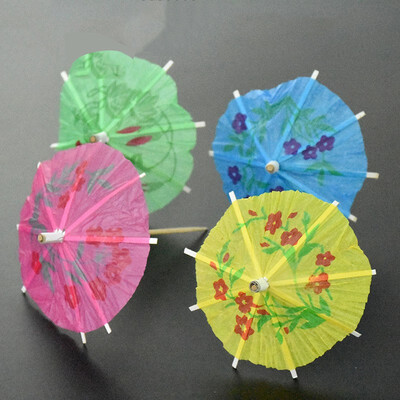 

FUNNYBUNNY Party DIY Decorations Creative Mini Paper Umbrellas Toothpick Cocktail Garland Cake Decoration Drinks Party Decor