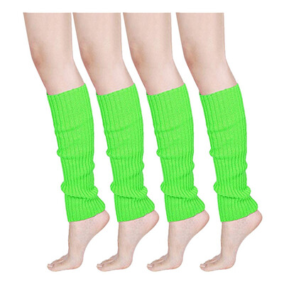 

Tailored Women & Men Fluorescence Color Stripe Boot Cuffs Warmer Knit Leg Party Stockings