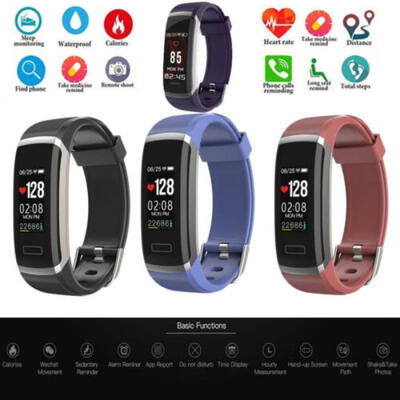 

Smart Band Watch Bracelet Fitness Activity Tracker Blood PressureHeartRate US