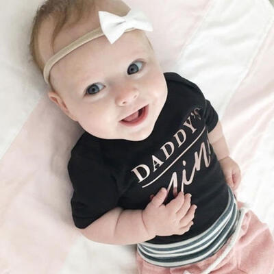 

Newborn Baby Boys Girls Daddy´s Mama´s Romper Jumpsuit Bodysuit Clothes Outfits