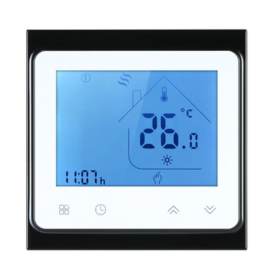 

5A Water Heating Thermostat with Touchscreen LCD Display Weekly Programmable Energy Saving Temperature Controller