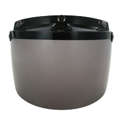 

Universal 3 Snap Flip Up Visor Shield Lens for Retro Open Face Motorcycle Helmet