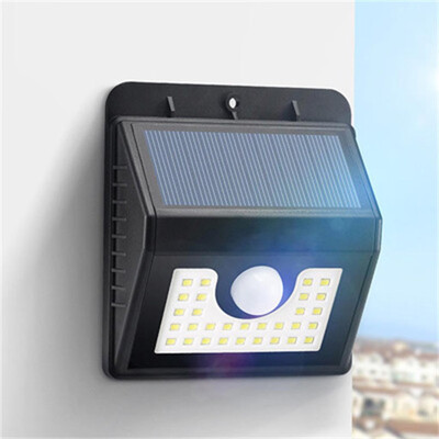 

〖Follure〗Solar Power PIR Motion Sensor Wall Light Outdoor Garden Waterproof Lamp 30LED