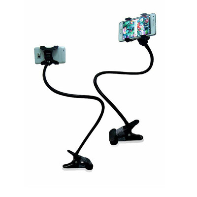 

Portable Mobile Phone Bracket Clip-on Smartphone Mount Holder Metal Bracket 360° Rotation Design