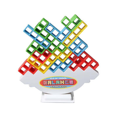 

Kids Plastic Balancing Game Baby Geometric Building Blocks Educational Toys