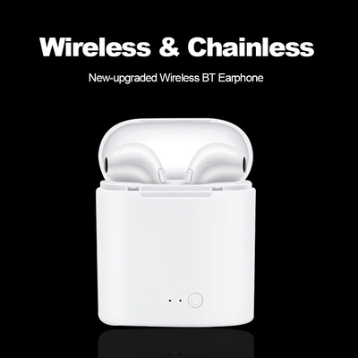 

i7s TWS Earbuds True Wireless Bluetooth Headphones In-ear Music Earphone Hands-free with Mic Charging Box Silicone Earphone Case