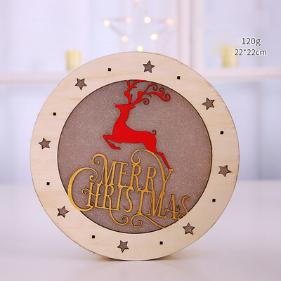 

〖Follure〗LED Light Wood House Cute Christmas Tree Ornaments Window Holiday Decoration