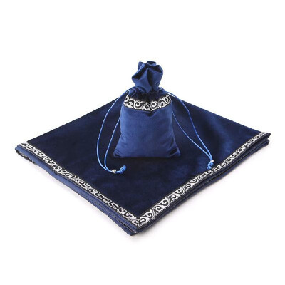 

Altar Tarot Cards Bag Party Table Cloth Board game Tablecloth Divination Wicca Velvet Tapestry Vintage Black Purple Blue