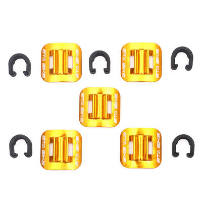 

5pcs Bike Brake Cable Guide Clips Bicycles Aluminium Alloy C Buckles Clamps