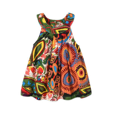 

Baby Girl Sling Dress Sleeveless Floral Kids Toddler Princess Tutu Dresses