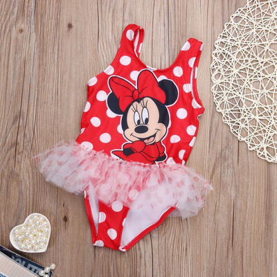 

Baby Girl Kid Minny Mickey Mouse Beach Bathing Swimwear Swimsuit Tankinis Bikini