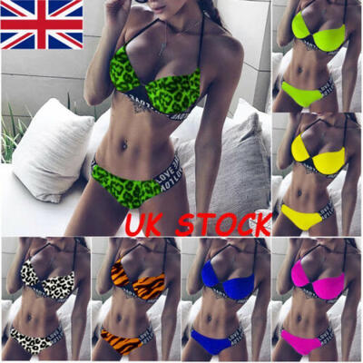 

Sexy Women Padded Push-up Bikini Set High Waist Swimwear Swimsuit Bathing Suit