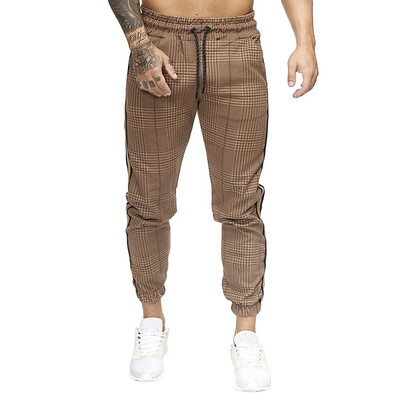 

Gobestart Men Splicing Striped Overalls Casual Pocket Sport Work Casual Trouser Pants