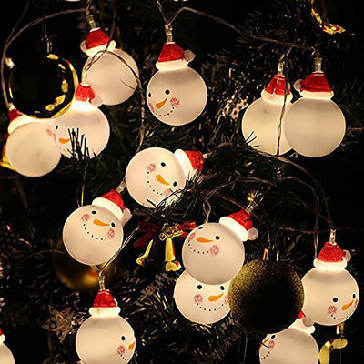 

〖Follure〗LED String Light Snowman Santa Claus Fairy Light Christmas Party Home Decor