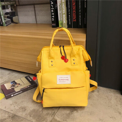 

Schoolbag female college students double shoulder bag ancient sense Korean version of high school large capacity Ininswind comput