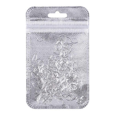 

200pcs Silver Hollow Water Drop Nail Art Charms Rivets Manicure Decor Studs