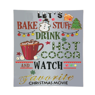 

Siaonvr Blanket Tapestry Christmas Blanket Flannel Fabric Sofa Bed Blanket 150x150cm
