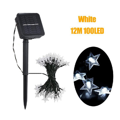 

5M164Ft 20LEDs Solar Powered Energy Fairy String Light Lawn Lamp with 8 Different Lighting Modes Effects Flexible Twistable Bend