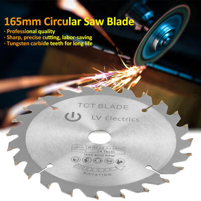 

Greensen 165mm 24 Teeth Bore Diameter 20mm Circular Saw Blade for Wood Cutting