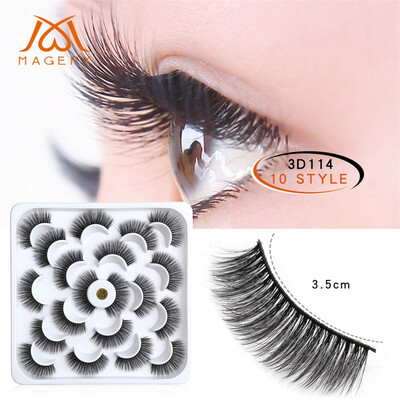 

〖Follure〗10 Pairs Of 3D Mink Fur With Soft Long Curly And Warped Many Layer Eyelashes