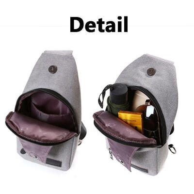 

Fashion Mens Canvas Casual Hiking Bicycle Crossbody Chest Sling Bag Shoulder Bag