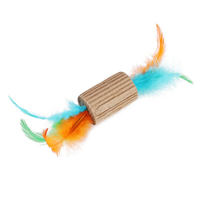 

Corrugated Paper Cat Scratch Scratching Toys interactive With Funny Cat Feather Squeaky Toy Cat Supplies