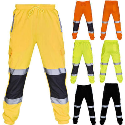 

HI VIS VISIBILITY VIZ OVER TROUSERS REFELECTIVE SAFETY WORK WEAR WATERPROOF PANT